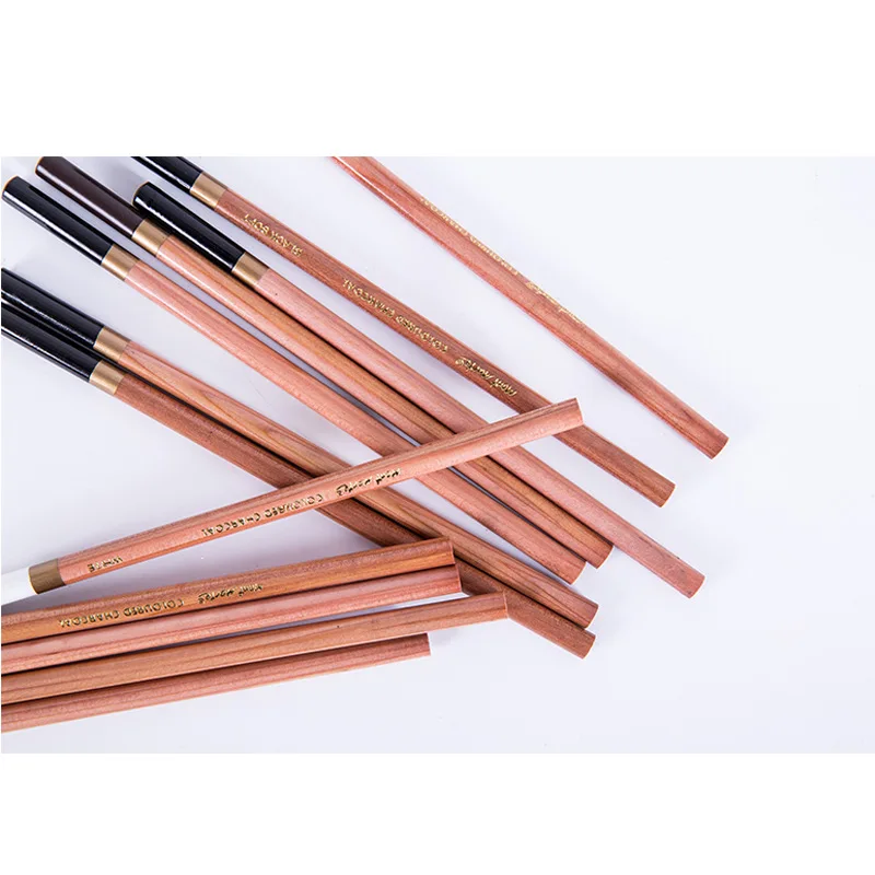 Эскиз цветной древесный уголь профессиональные деревянные разноцветные