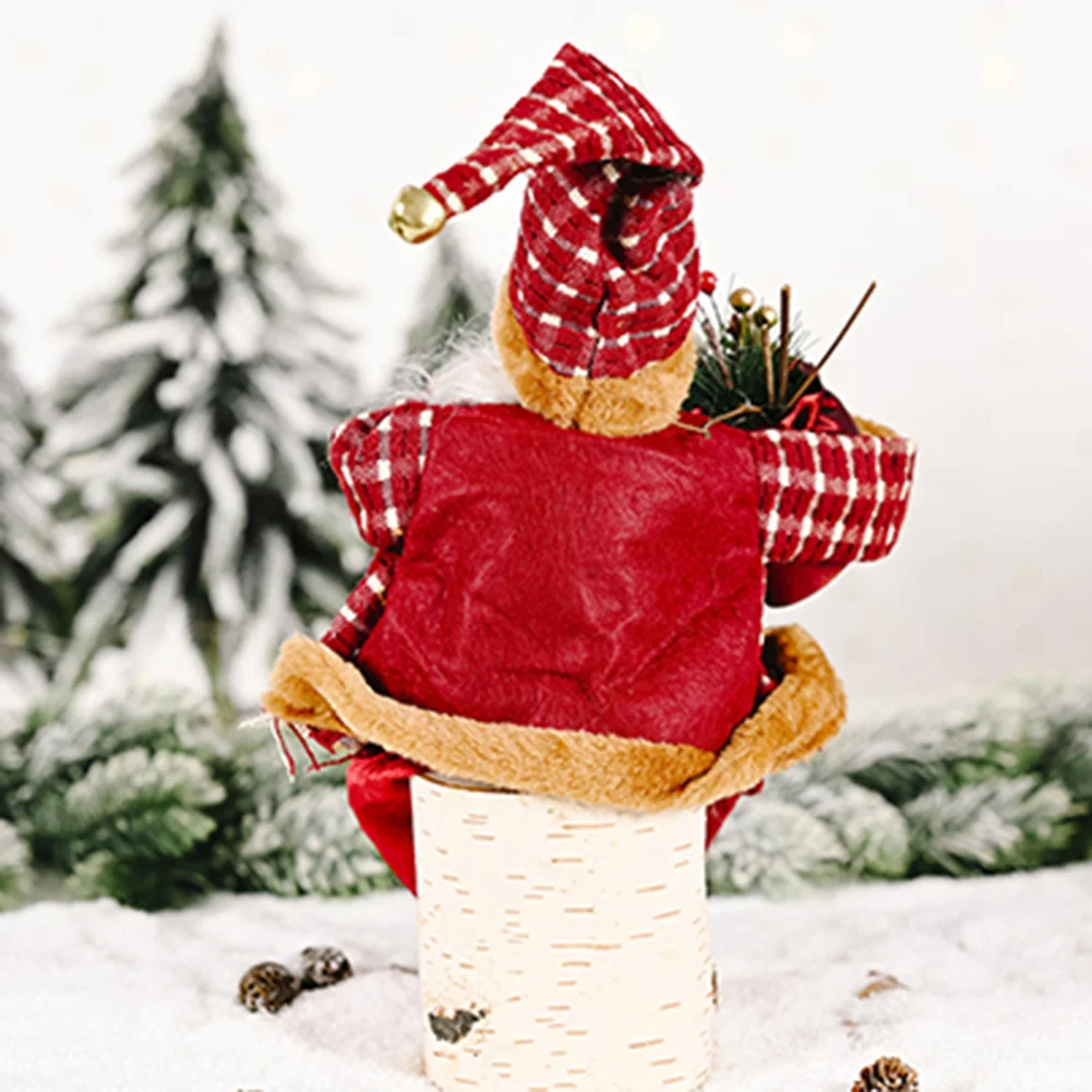 

Christmas Santa Claus Doll Sitting Snowman Tree Ornaments for Desktop New Year Xmas Decor Home Party Decoration Supplies