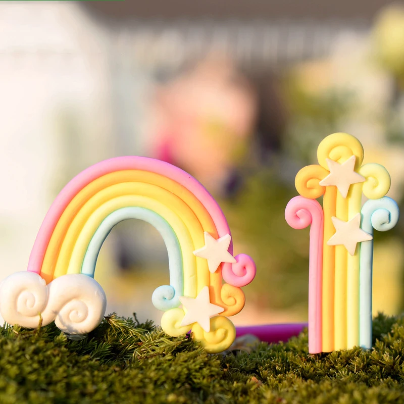 Различные стили красивый Радужный Миниатюрный Сад рождественская Свадьба