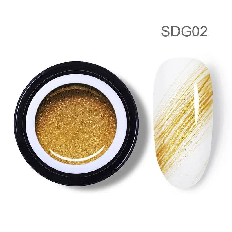 BP-SDG02 BORN PRETTY Красочный Рисунок ногтей Гель-лак 5 мл паук тянуть линии гель Толстая упругая краска УФ-гель для дизайна ногтей лак - Цвет: BP-SDG02