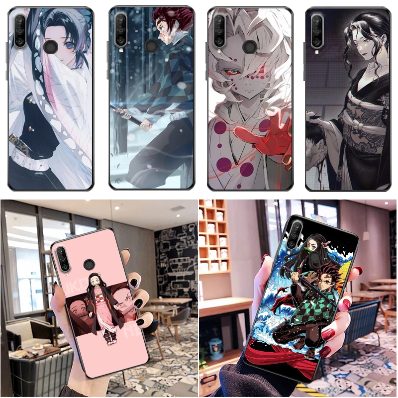 

Demon Slayer Kimetsu No Yaiba Agatsuma Zenitsu Kamado Nezuko Kamado Tanjirou Phone Case For Huawei P30 Lite Pro Cases Coque