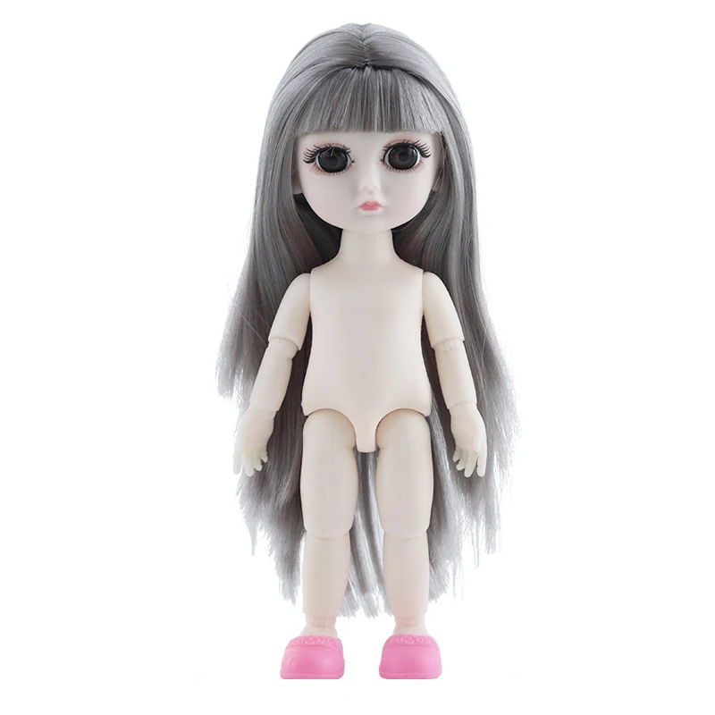 Кукла шарнирная с 3D глазами 16 см 13 дюймов