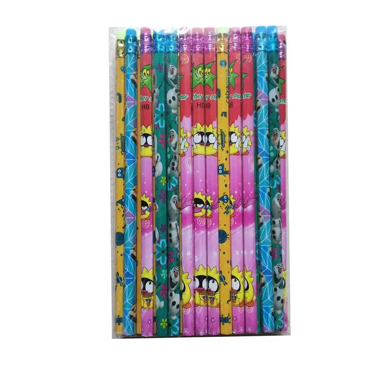 

2020 Model 10pcs Student Writing HB Pencil Wholesale Children Cartoon Pencil Kindergarten Prize Office Stationery