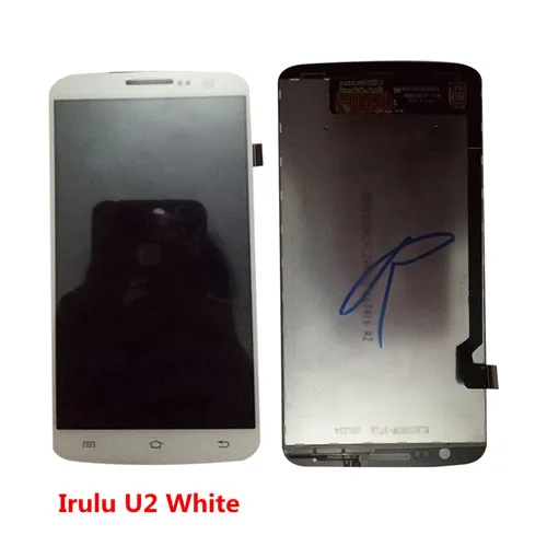U2 White No frame Сенсорный экран для IRULU U2 V3, ЖК-дисплей, дигитайзер, сменный модуль в сборе, черный, белый цвет, с рамкой, Irulu Victory V3, датчик - Цвет: U2 White No frame
