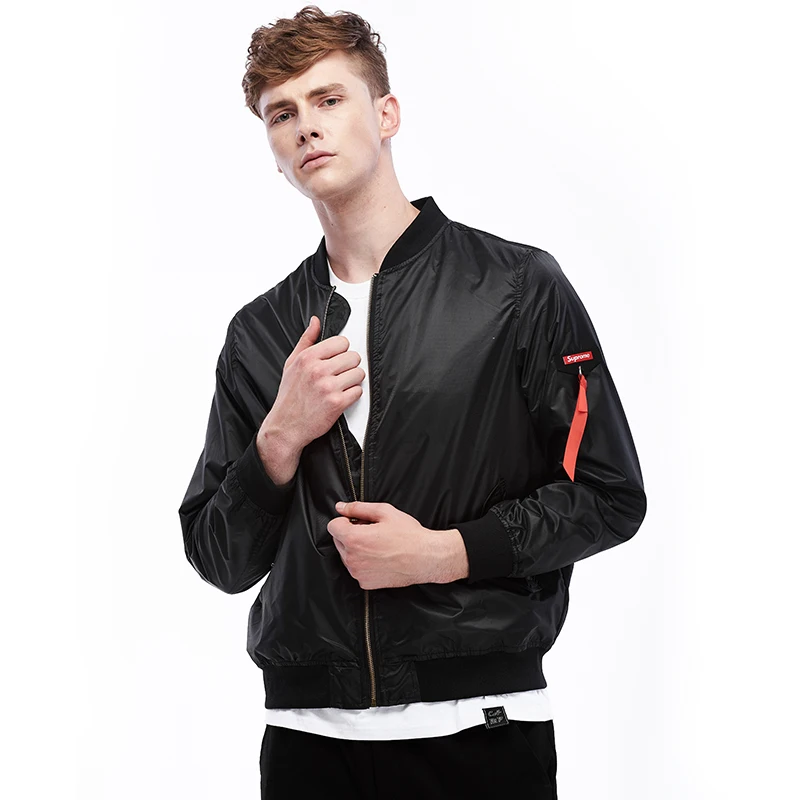 

Autumn Spring New Bomber Zipper Jacket Men Casual Streetwear Hip Hop Slim Fit Pilot Mens Coat Jacket Male Clothing Plus Size 5XL
