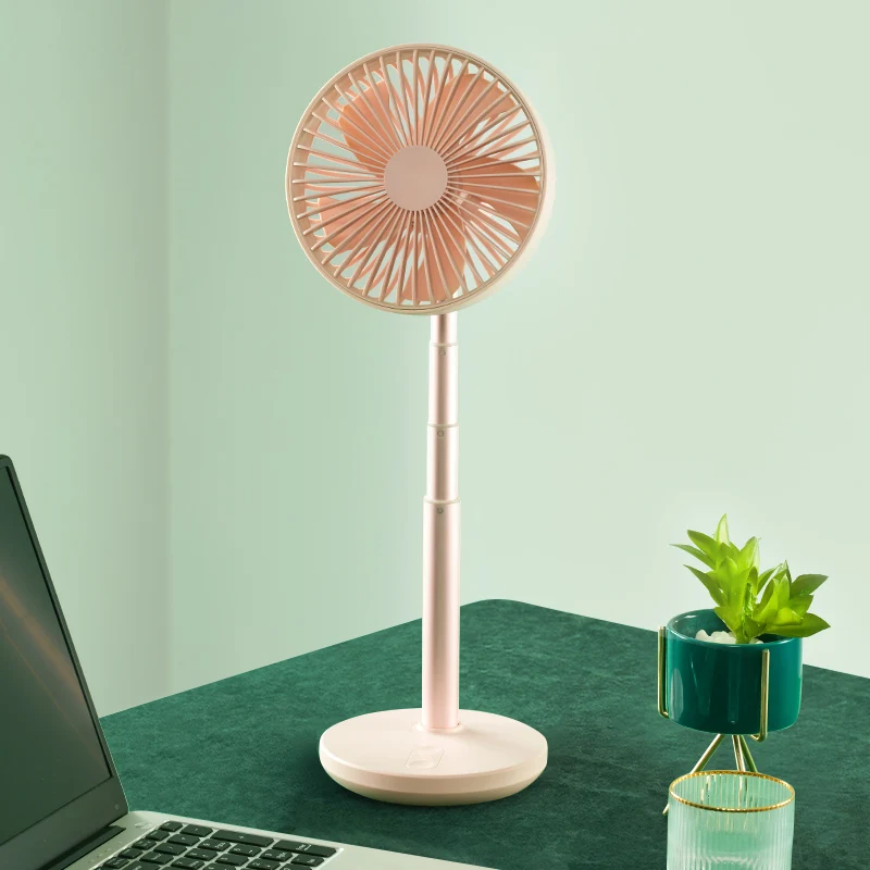 

Fan Ventilador Portatil Telescopic Folding Fan for Home Office USB Silent Rechargeable Floor Fan