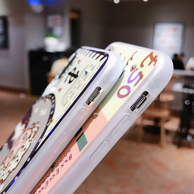 Симпатичные пары монет телефонные чехлы для huawei P30 P20 Mate20 Pro Блестящий Алмазный Мягкий чехол для Honor 20 Pro Nova 3 4 5 задние чехлы
