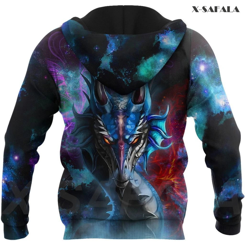 

Dragon Psychedelic Skull Viking 3D Over Printed Hoodie Man E28 Women Unisex Outwear Zipper Pullover Sweatshirt Casual