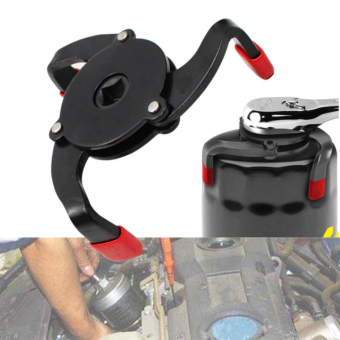 

Interface Special Tools Universal Three-jaw wrench Oil Filter Remover Tool Cars Oil Filter Removal Tool Oil Filter Wrench