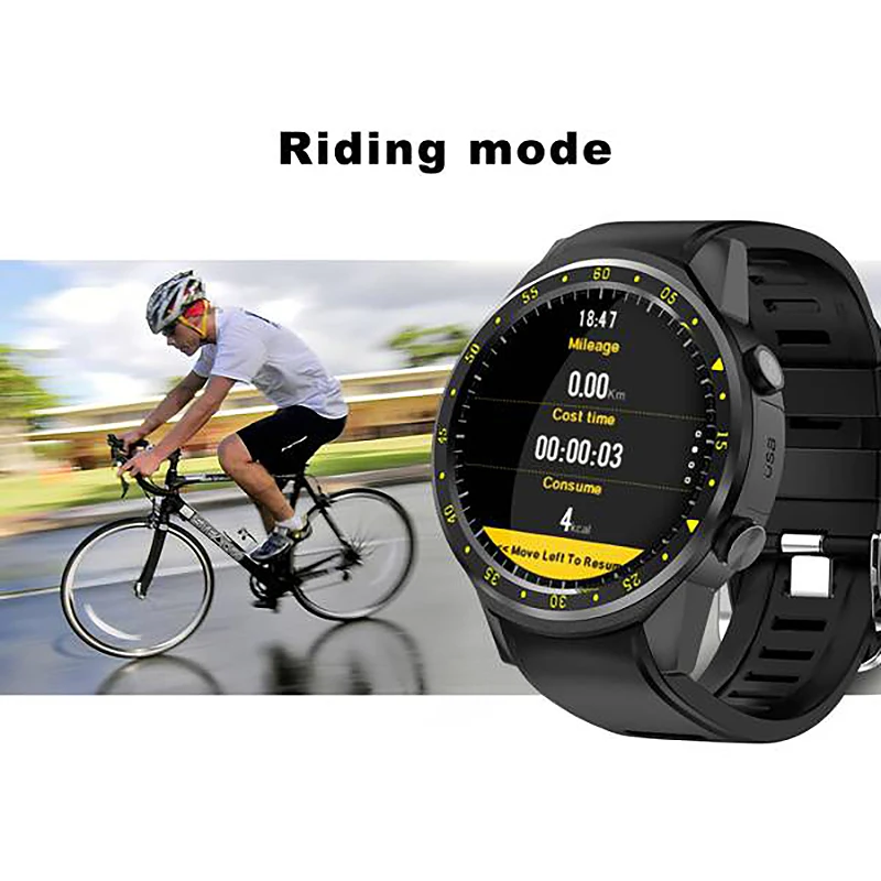 Смарт-часы F1 с GPS часы пульсометром мужские умные мультиспортивным режимом