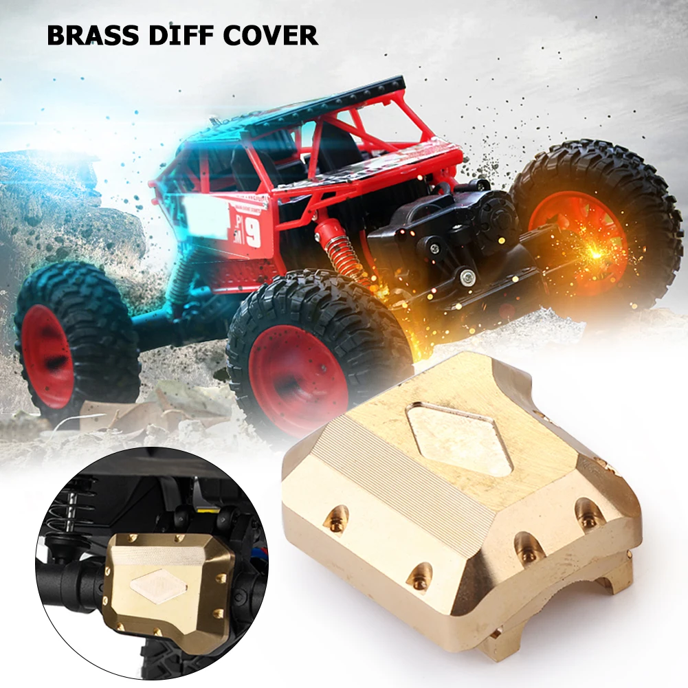 

2Pcs Brass Diff Covers Gold Counter Weight Set for Remote Control Lover Boys Kids Gifts Spare Parts Accessories
