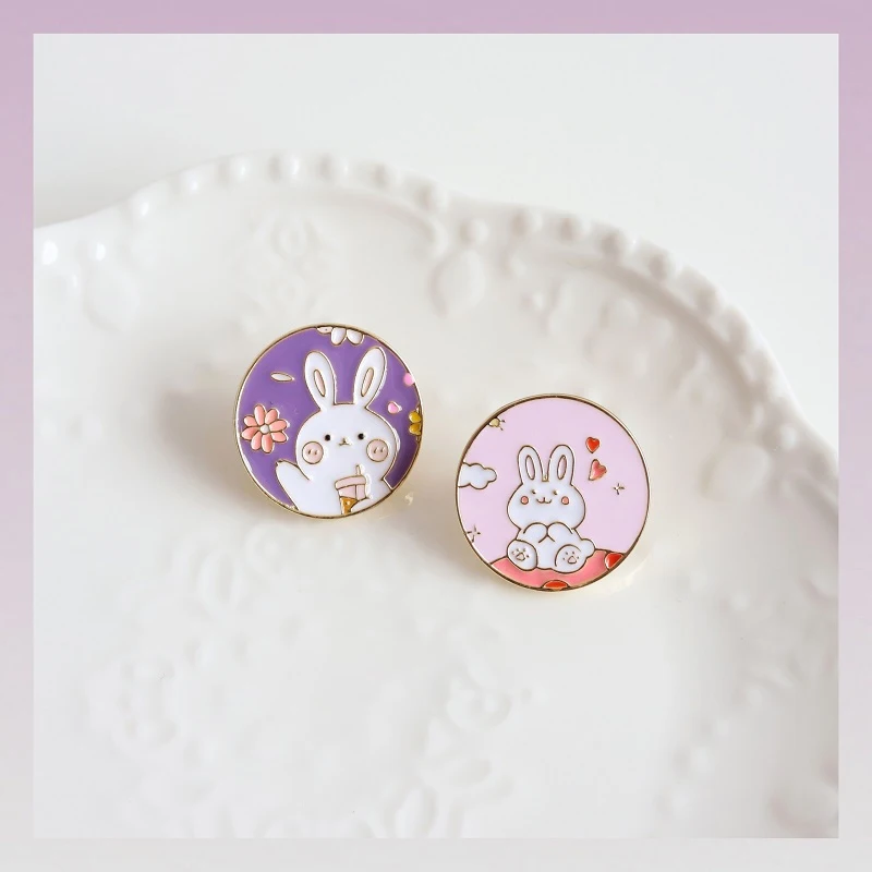 Брошь в виде кролика для одежды и рюкзака | Украшения аксессуары