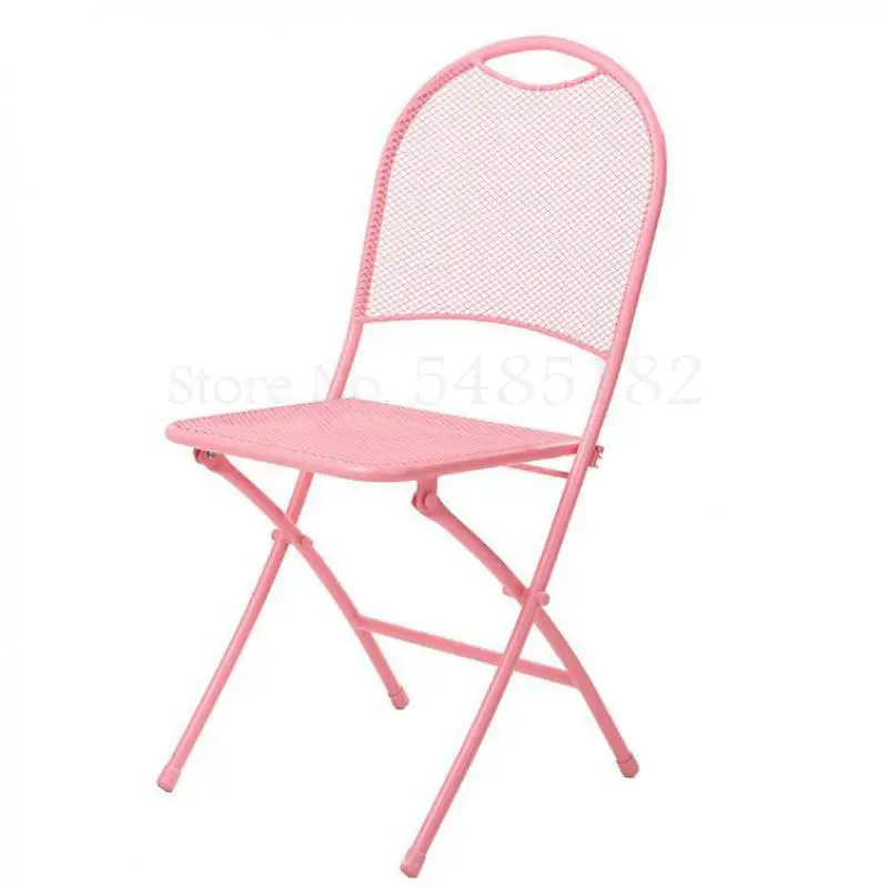 Стол и стул для балкона из кованого железа комплект трех предметов складной стол