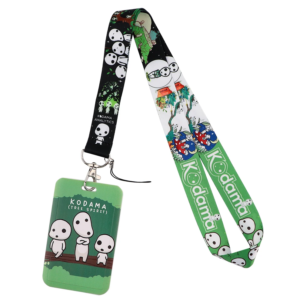 

Ransitute R2406 Kawaii Ghost Fashion Lanyards ID Badge Holder Bus Pass Case Cover Slip Bank Credit Card Holder Strap Cardholder