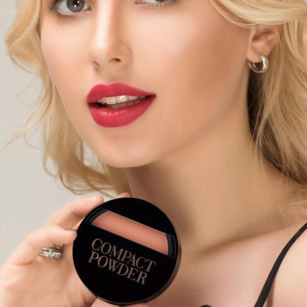 6 цветов компактный Гладкий Компактный контроль масла прессованная пудра с