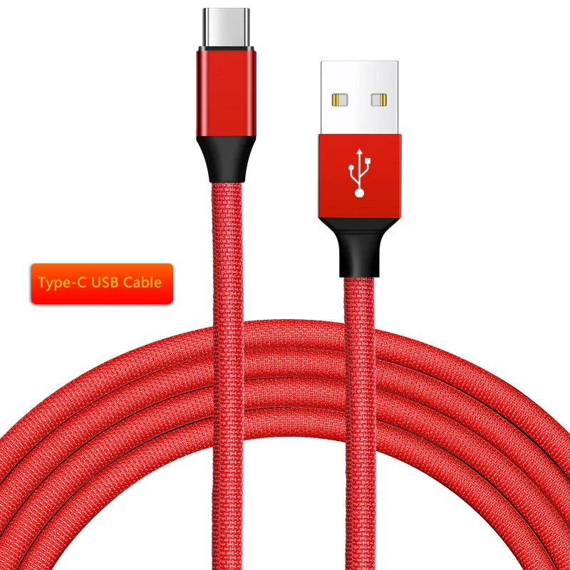 Плетеный Нейлоновый usb type C кабель для samsung S8 S9 S10 Xiaom Redmi Note 8T 8 7 pro huawei Honor 9X20 USB