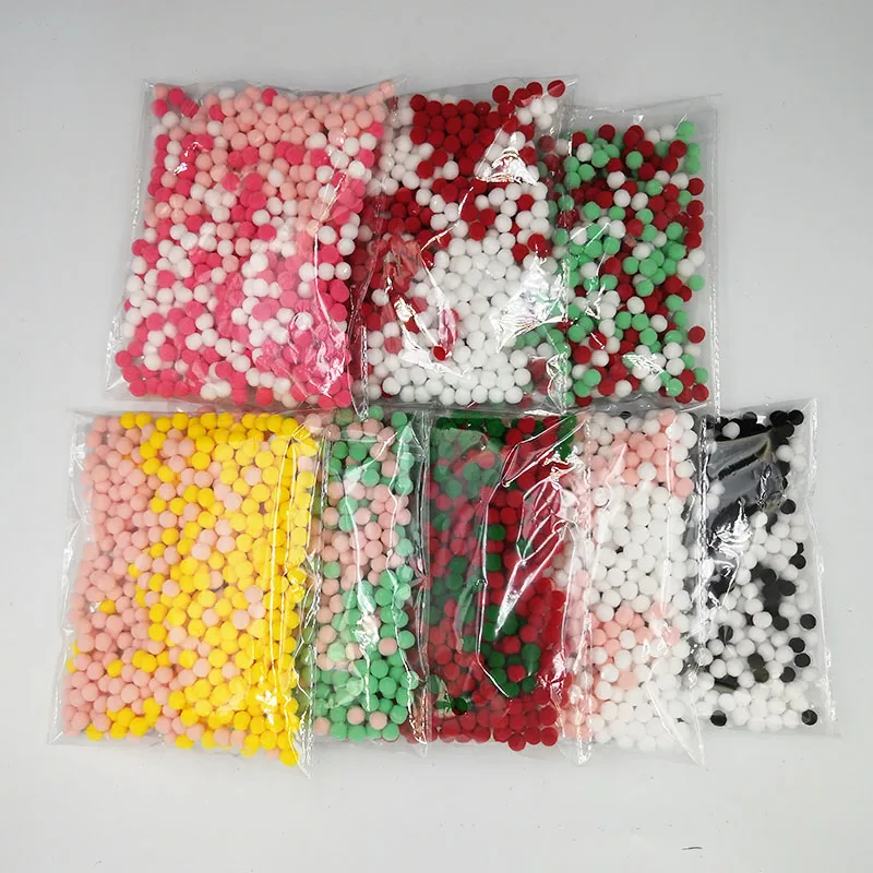 Разноцветные помпоны 10 мм 400 шт Мягкие плюшевые шарики ремесла своими руками шар