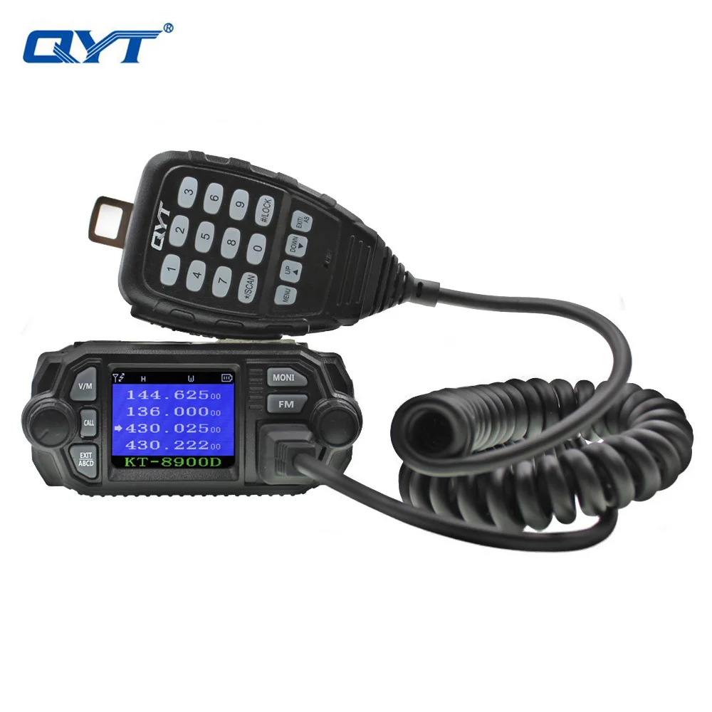 QYT KT 8900D 25 Вт четырехдиапазонный автомобильный радиоприемник Мини
