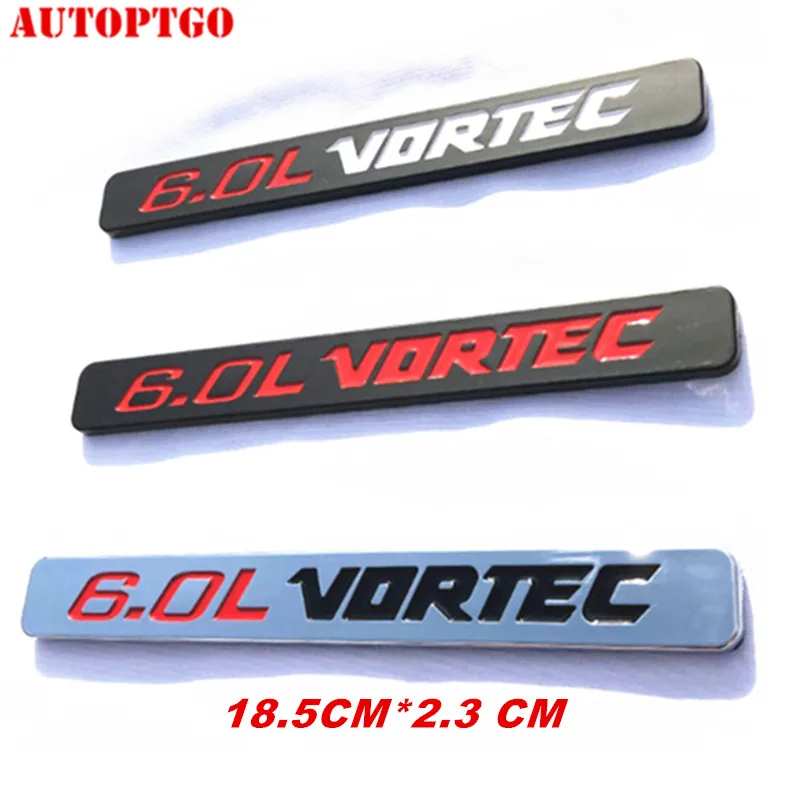 

Car Door Tailgate 3D Letter 6.0L VORTEC Emblem Badge Logo Decal Sticker For Chevy Chevrolet Sierra Silverado GMC