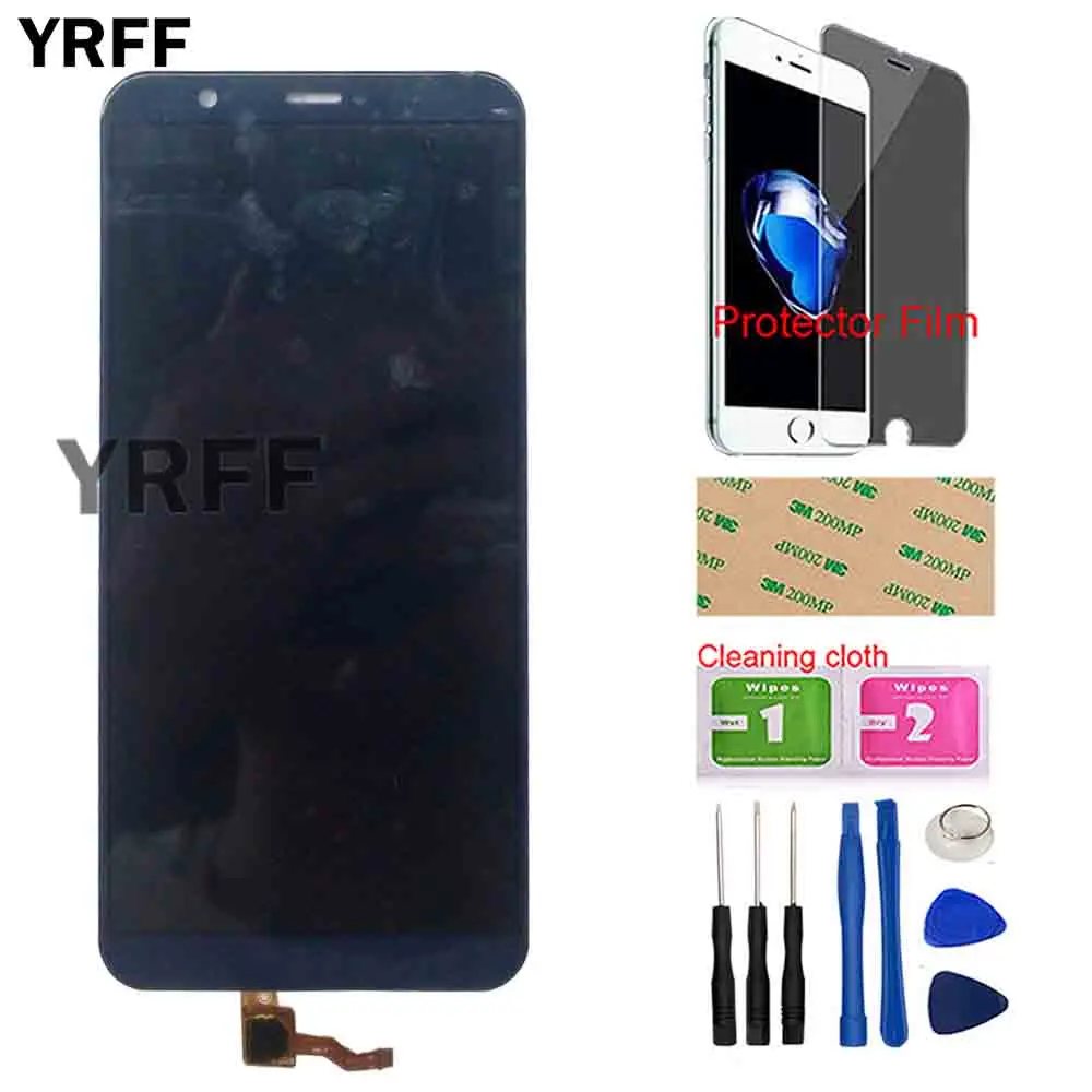 5 65 phone lcd display for huawei p smart touch screen for huawei enjoy 7s digitizer panel sesnor assembly tool protector film free global shipping