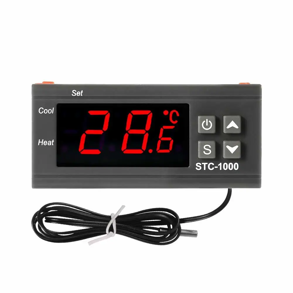 Stc 1000 10a 12 в цифровой светодиодный регулятор температуры охлаждение отопление