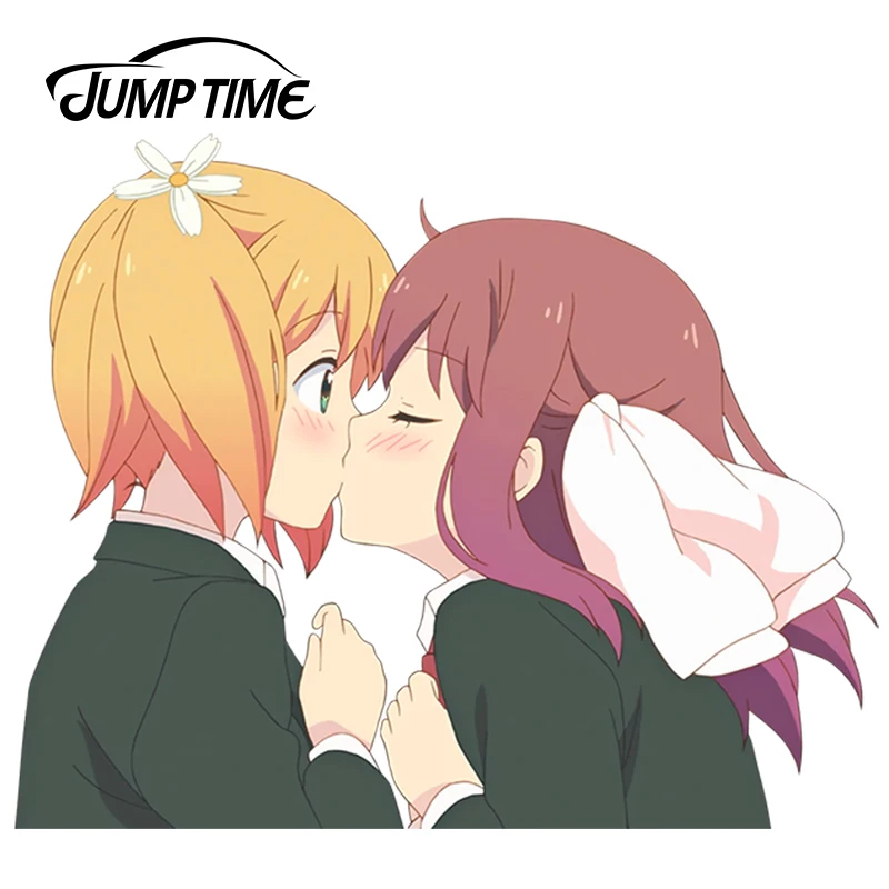 JumpTime 13 см x 10 2 Kawii девушка Сонода Yuu Аниме Сакура наклейки на автомобиль 3D наклейка