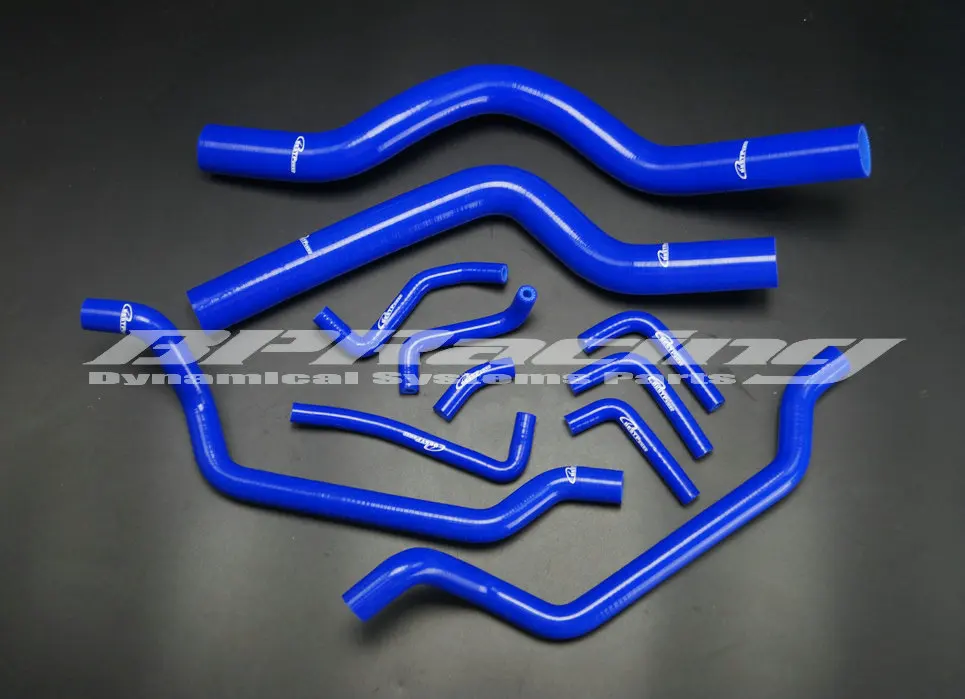 Силиконовый радиатор HEeat шланг трубка комплект синий для 90 91 92 93 94 MITSUBISHI ECLIPSE DSM 4G63T