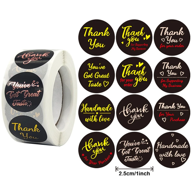 

500pcs 1Inch Bronzing Laser Silver Seal Labels Stickers for DIY Gift Baking Package Envelope Stationery Sealing Label Sticker