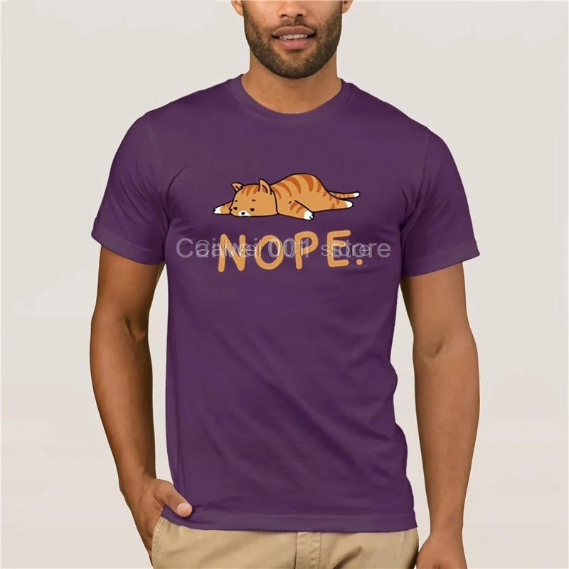 

Summer Mens T Shirt Funny t-shirts NOPE men printed Tee Humor Hot men's fun casual print T shirt
