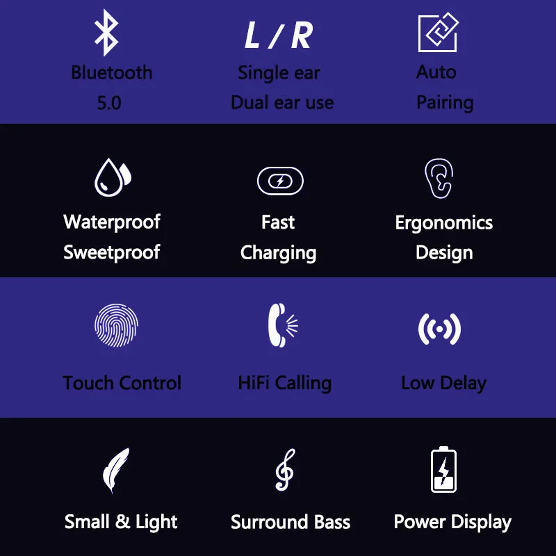 TWS беспроводные наушники для телефона Bluetooth Наушники 5,0 блютуз гарнитура bluetooth спортивные наушники стерео Bluetooth гарнитура громкой связи вкладыши в ухо для телефонов наушники для айфон безпроводные