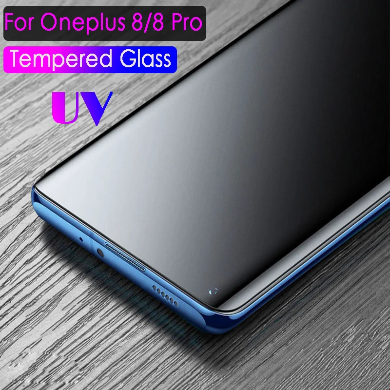 nano Liquid Glue UV Tempered Glass Anti Peep film For OnePlus 8 7 Pro 1+ 7T Privacy matte Screen Protector One Plus 8pro 7pro