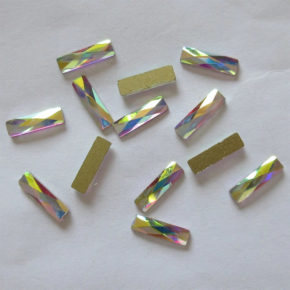 2 5x9 мм Прямоугольный плоский клей на обратной стороне без горячей фиксации