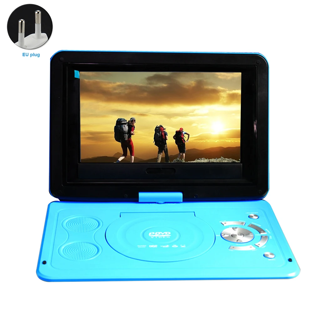 Outdoor Swivel Screen HD LCD Portable 13.9inch DVD Player CD TV Game Car Home Rechargeable Battery USB Mini | Электроника
