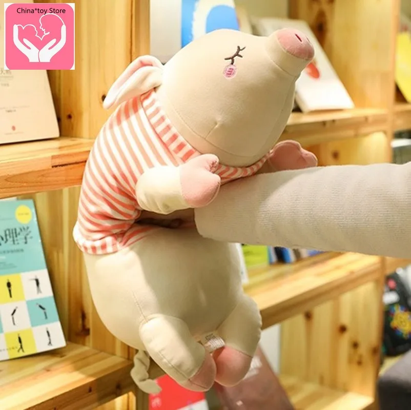 Новая мягкая подушка в виде свиньи плюшевая кукла милая удерживающая спальную