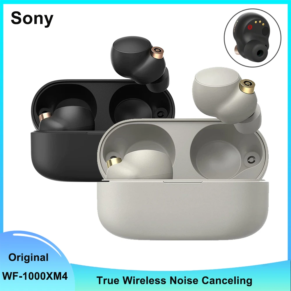 Sony WF-1000XM4-auriculares intrauditivos inalámbricos con cancelación de ruido, audífonos con micrófono, Control táctil incorporado, Alexa, novedad