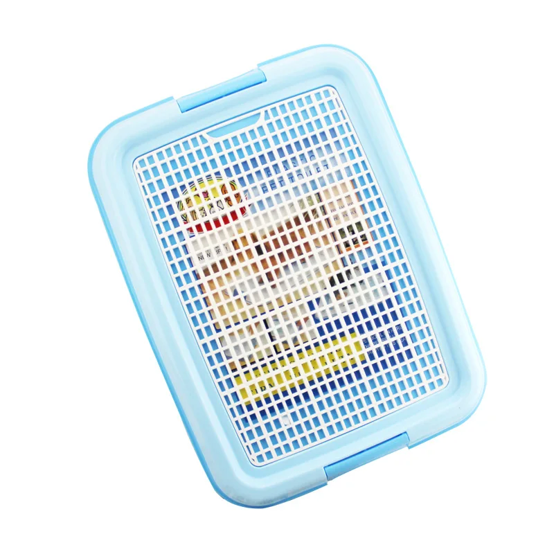 

Supply pet toilet flat mesh buckle grid dog toilet pet bedpan can move