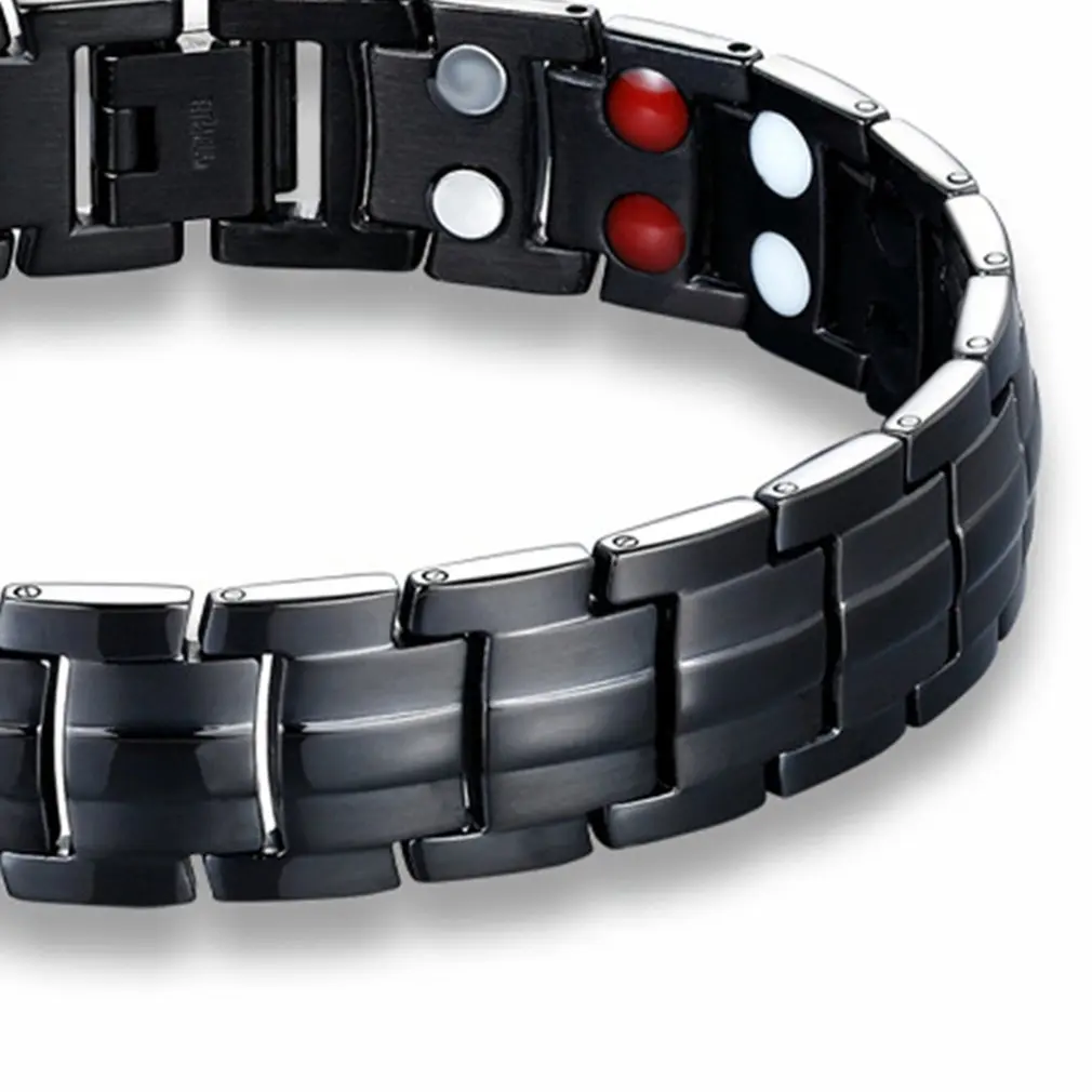 Мода 2018 браслет из нержавеющей стали мужской двухрядный магнитный pulseira feminina bileklik