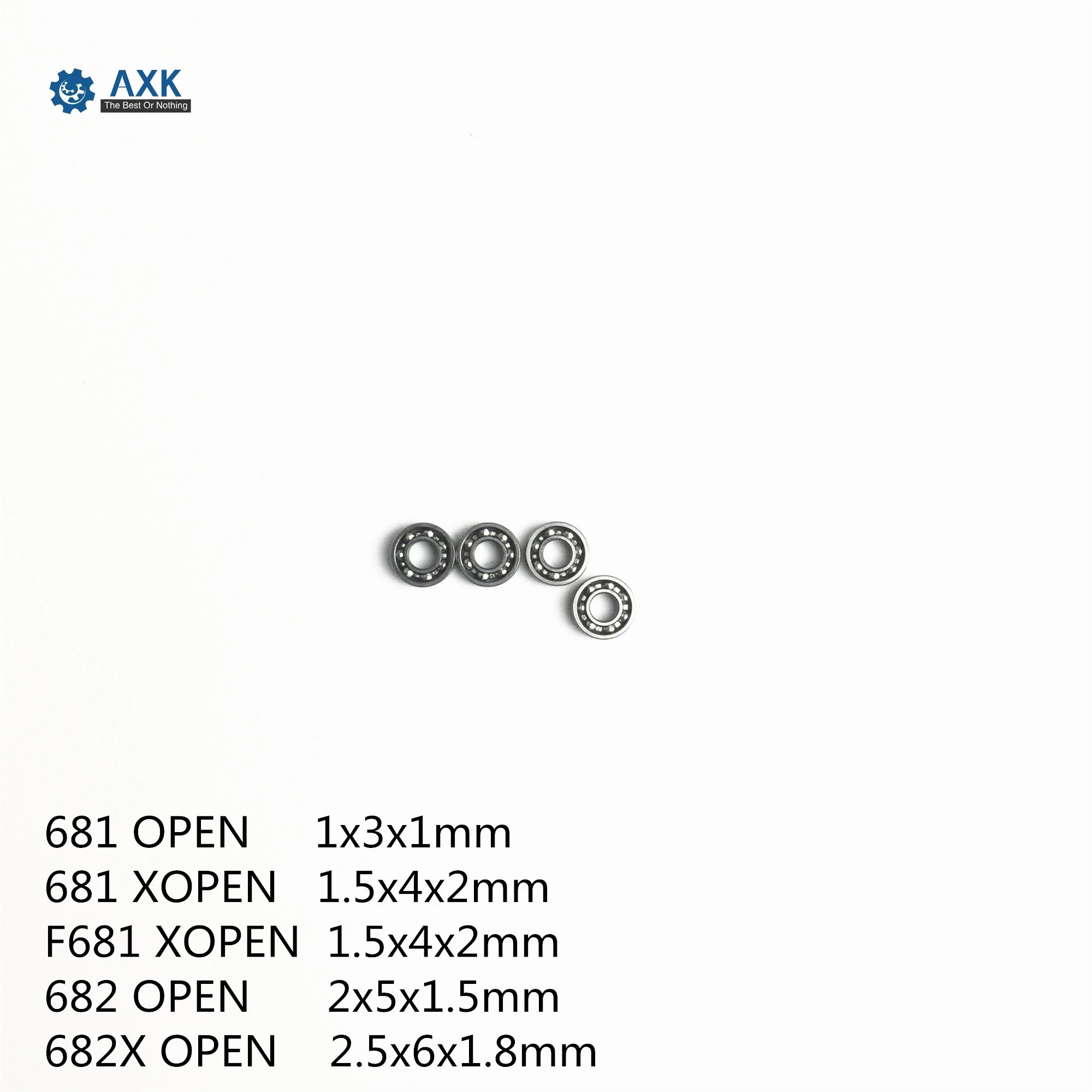 681 открытые 681X F681X 682 682X шариковый подшипник с глубоким жёлобом (10 шт.) ABEC 1 не