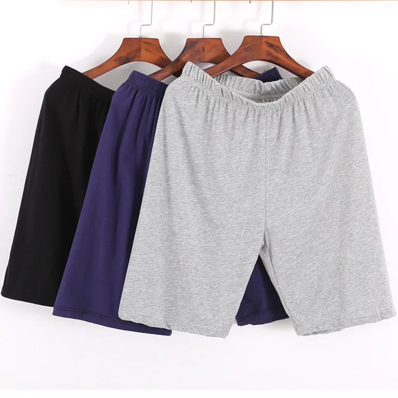 

Men's Sleepwear Lounge Shorts Underwear Cotton Solid Thin Summer Comfortable Home Boxer Shorts Casual Men Pajamas Sleep Bottoms