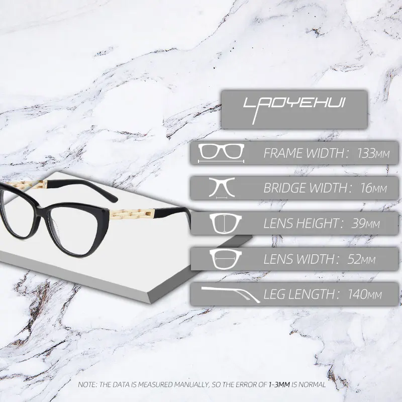 Унисекс оправа кошачий глаз Женская Ретро металлическая прозрачная для очков