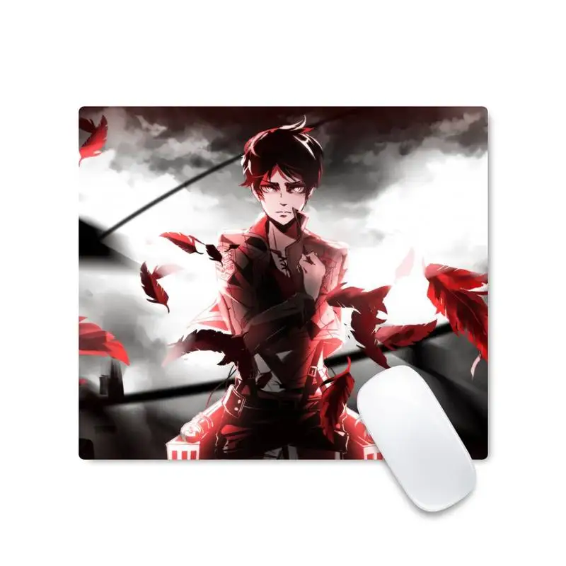 

Attack On Titan Natural Rubber Gaming mousepad Desk Mat Desk Table Protect Game Office Work Mouse Mat pad Non Cushion