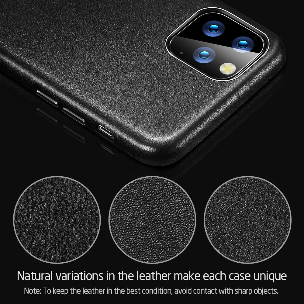 ESR Премиум чехол из натуральной кожи для iPhone 11 Pro Max тонкий полностью кожаный телефон с противоударной защитой чехол для iPhone 11 11 Pro