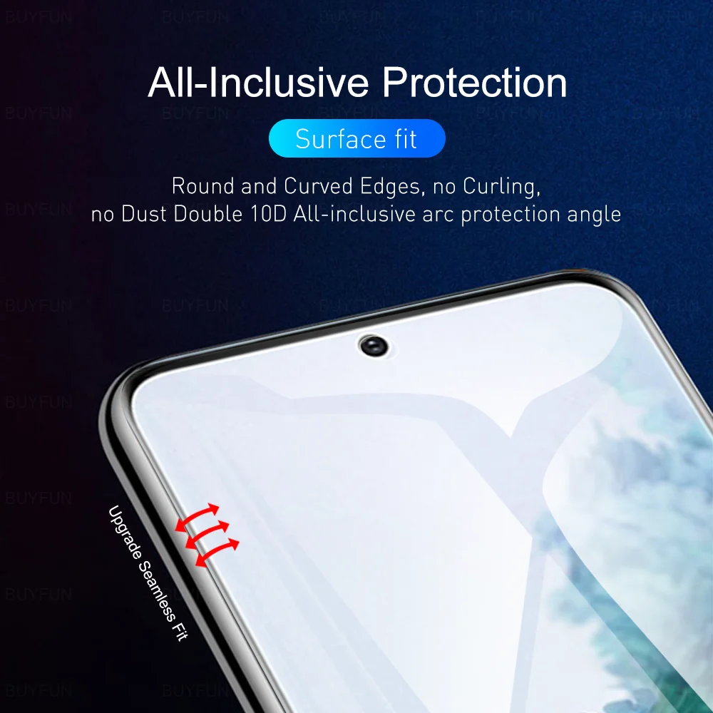 6in1 hydrogel soft film full coverage protection for samsung galaxy s20 fe plus ultra 5g screen protector safety protective film free global shipping