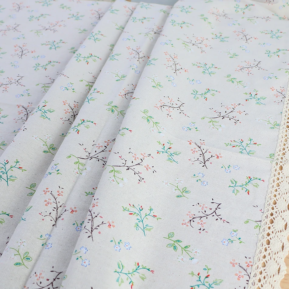 Custom Size Flower Pattern Tablecloth Cotton Linen Blend Rectangular Dining Table Cover Buffet Parties and Camping Decoration | Дом и сад