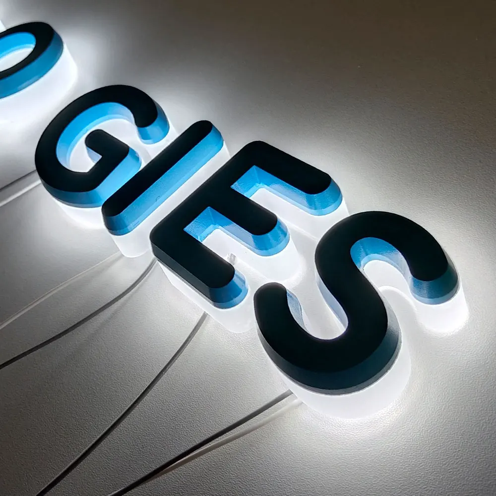 

Waterproof Illuminated Acrylic Letter Reverse-lit Led Letter Advertising Signage Easy-maintainence Led Light Shopfront DÃ©cor