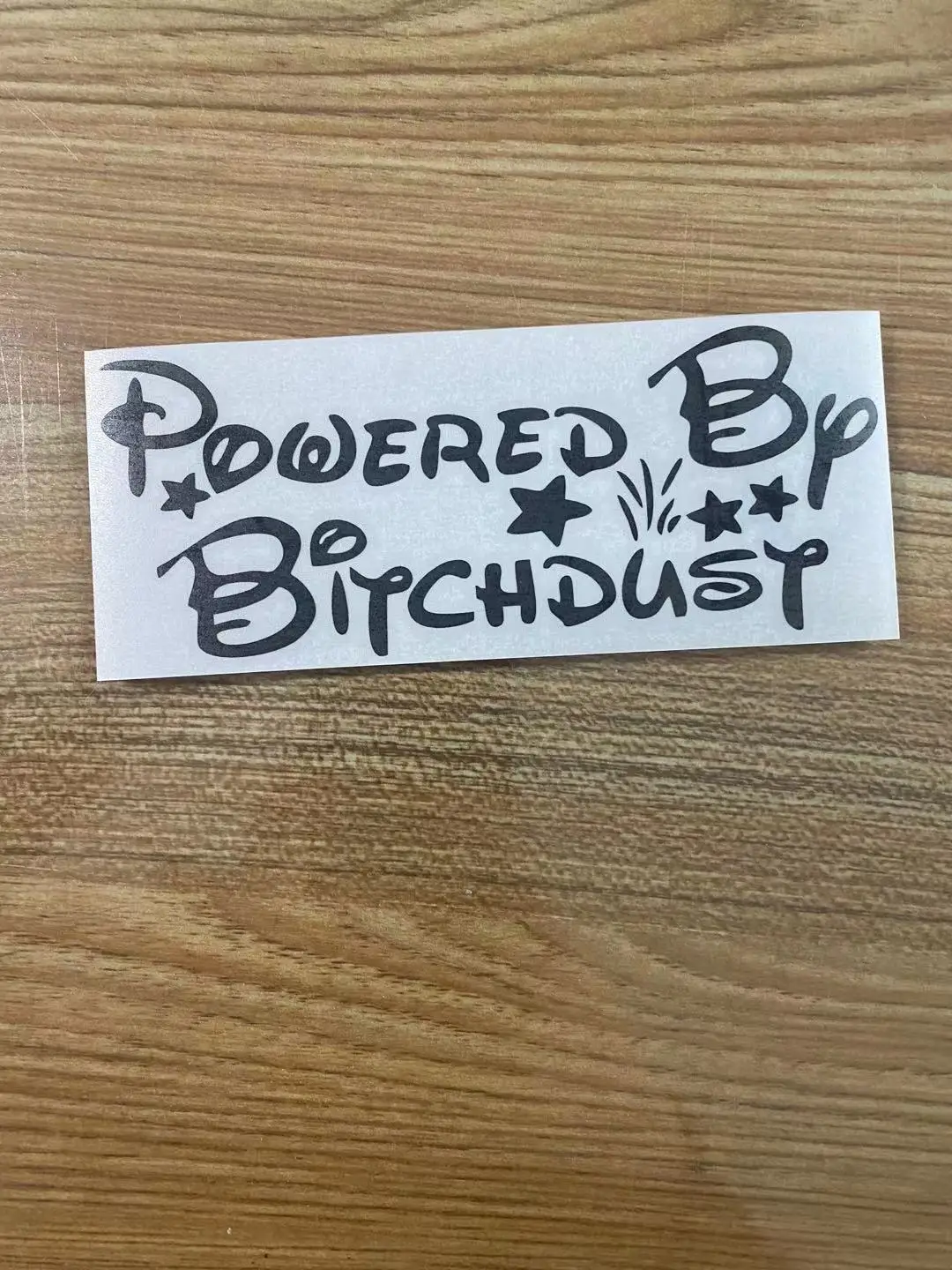 For Powered By Bitch Dust Car Sticker Funny Attractive car accessories Decal Vinyl Windshield Tailgate Jdm | Автомобили и