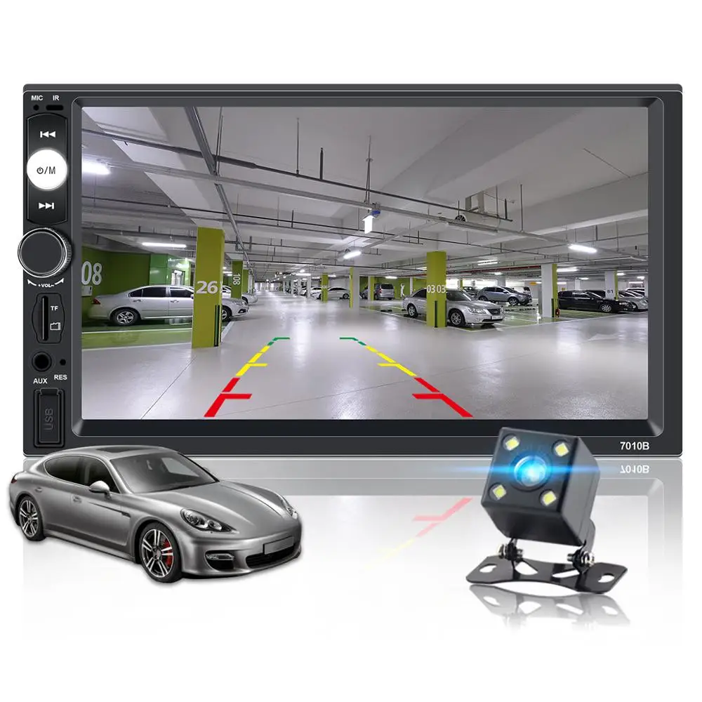 Автомагнитола 2 Din 12 В сенсорный экран 7 '' Bluetooth Автомобильный мультимедийный