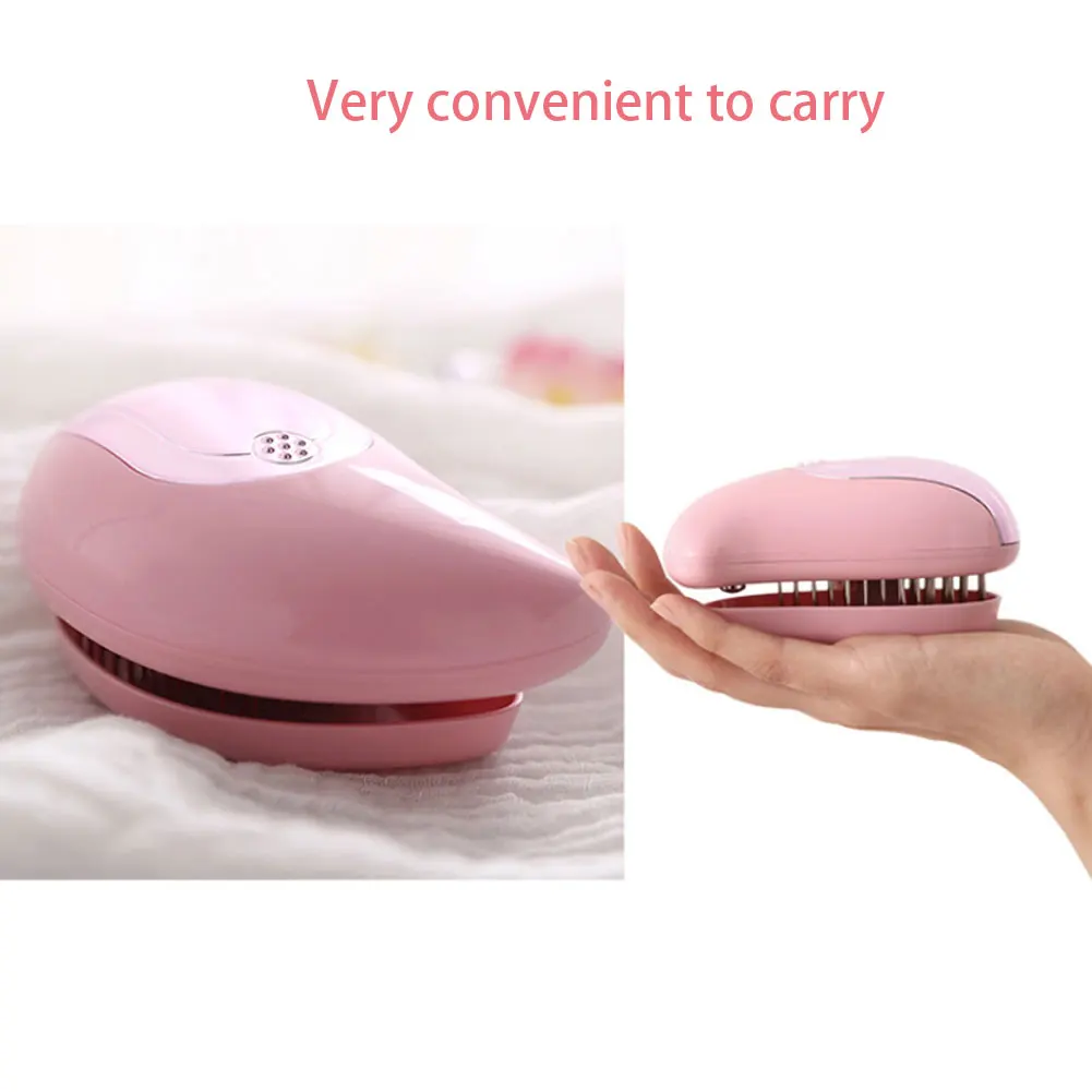

Ionic Hair Brush Electric Scalp Massage Brush Anti Hair Brush Portable Antistatic Relax Comb For Straightener Curly Hair Pink