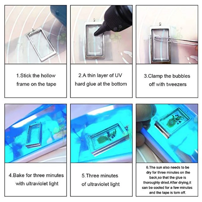 

UV Resin Ultraviolet Curing Epoxy Resin Hard Crystal Clear Solar Cure Sunlight Activated DIY Resin Mold Jewelry Making
