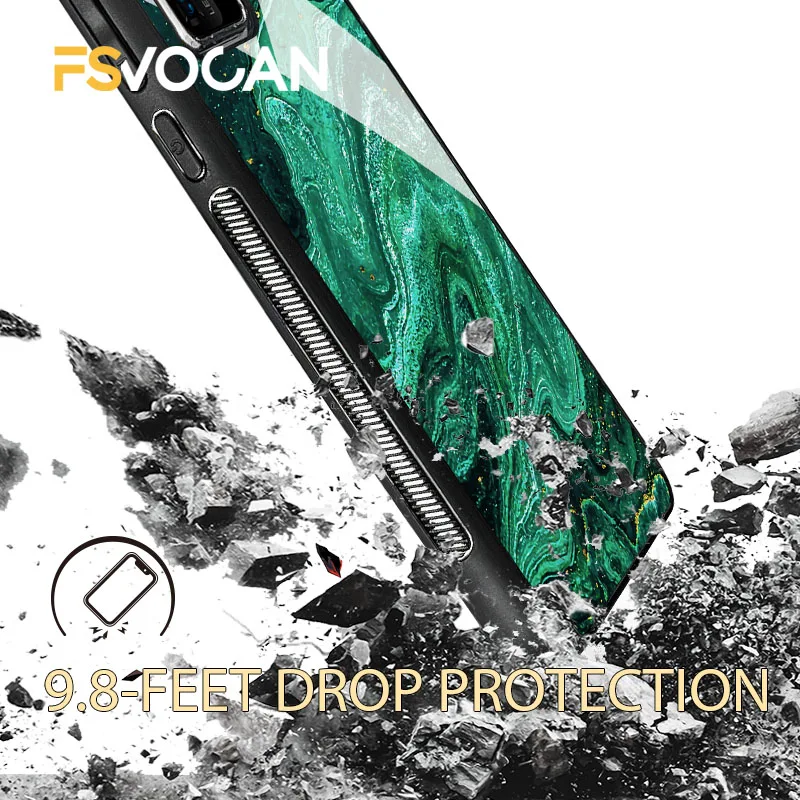 emerald green jade stone pattern phone case for huawei p30 p40 p20 lite e pro honor 50 10x 10 10i mate 20 30 plus 8x 9x nova 5t free global shipping